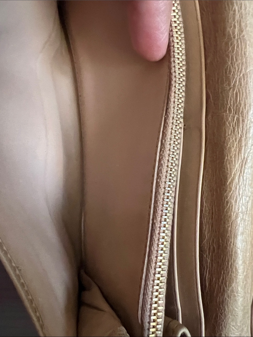 Prada Tan Leather Clutch with Gold Hardware - Picture 15 of 16